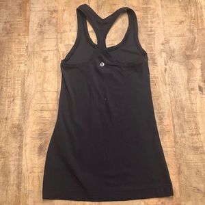 Black Lululemon Razorback Tank